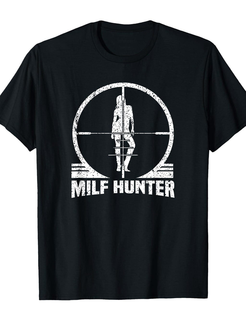 Milf Hunter Funny Adult Humour Joke For Men Who Love Milfs T-shirt Milf 220gsm Cotton Round Neck Short Sleeve Casual Henley Shirt Men T-shirt