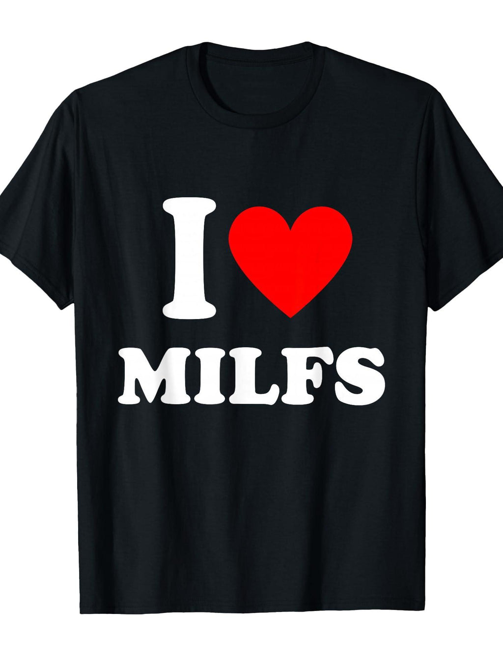 I Love Milfs T-shirt Milf 220gsm Cotton Round Neck Short Sleeve Casual Henley Shirt Men T-shirt
