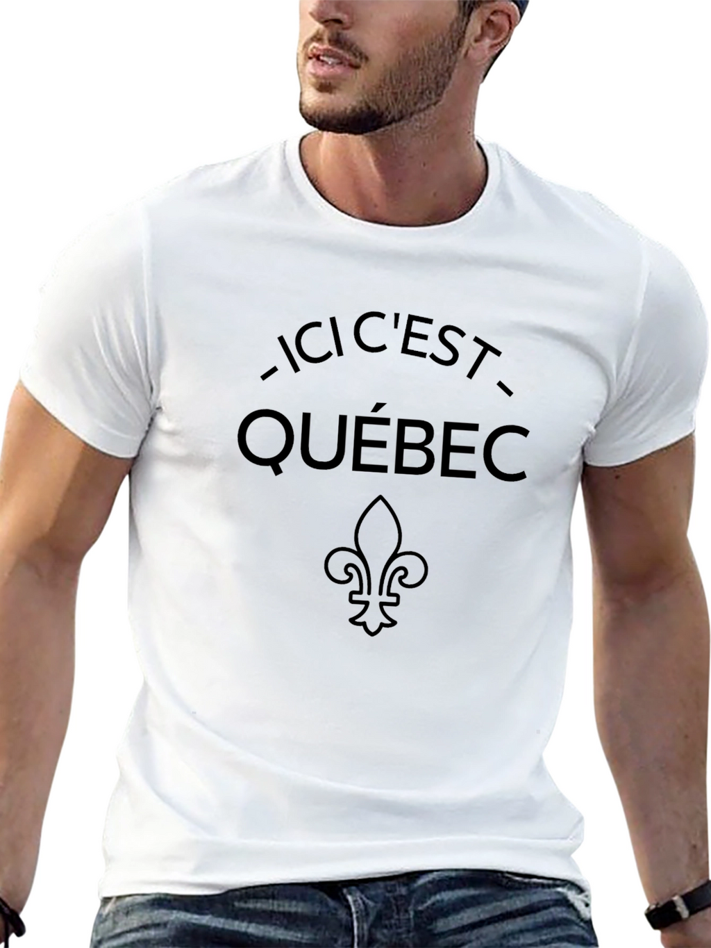 Ici Cest Québec Black T-Shirt
