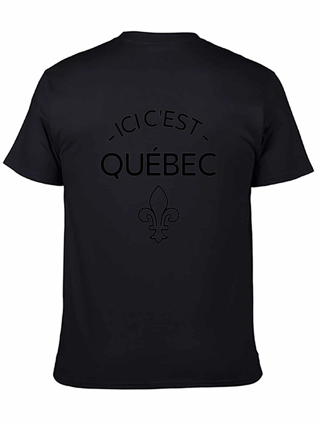 Ici Cest Québec Black T-Shirt