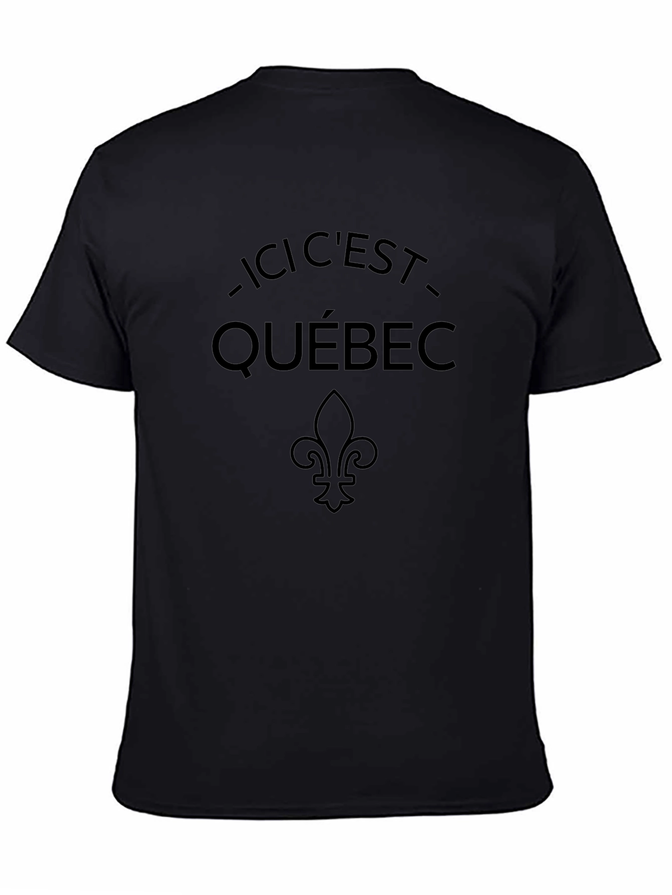 Ici Cest Québec Black T-Shirt