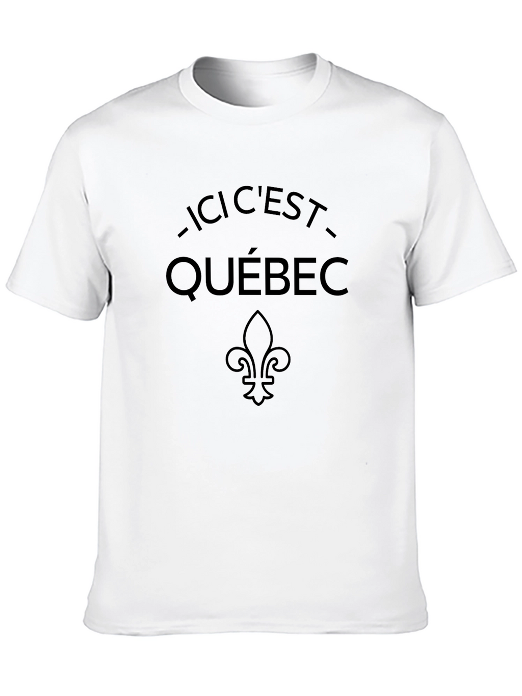 Ici Cest Québec Black T-Shirt