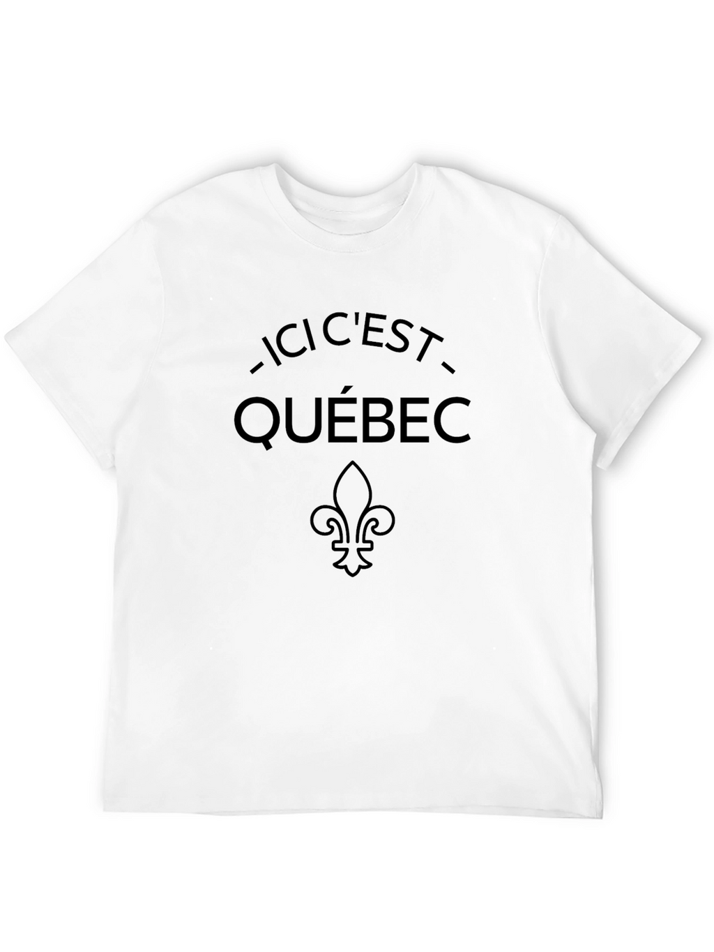 Ici Cest Québec Black T-Shirt