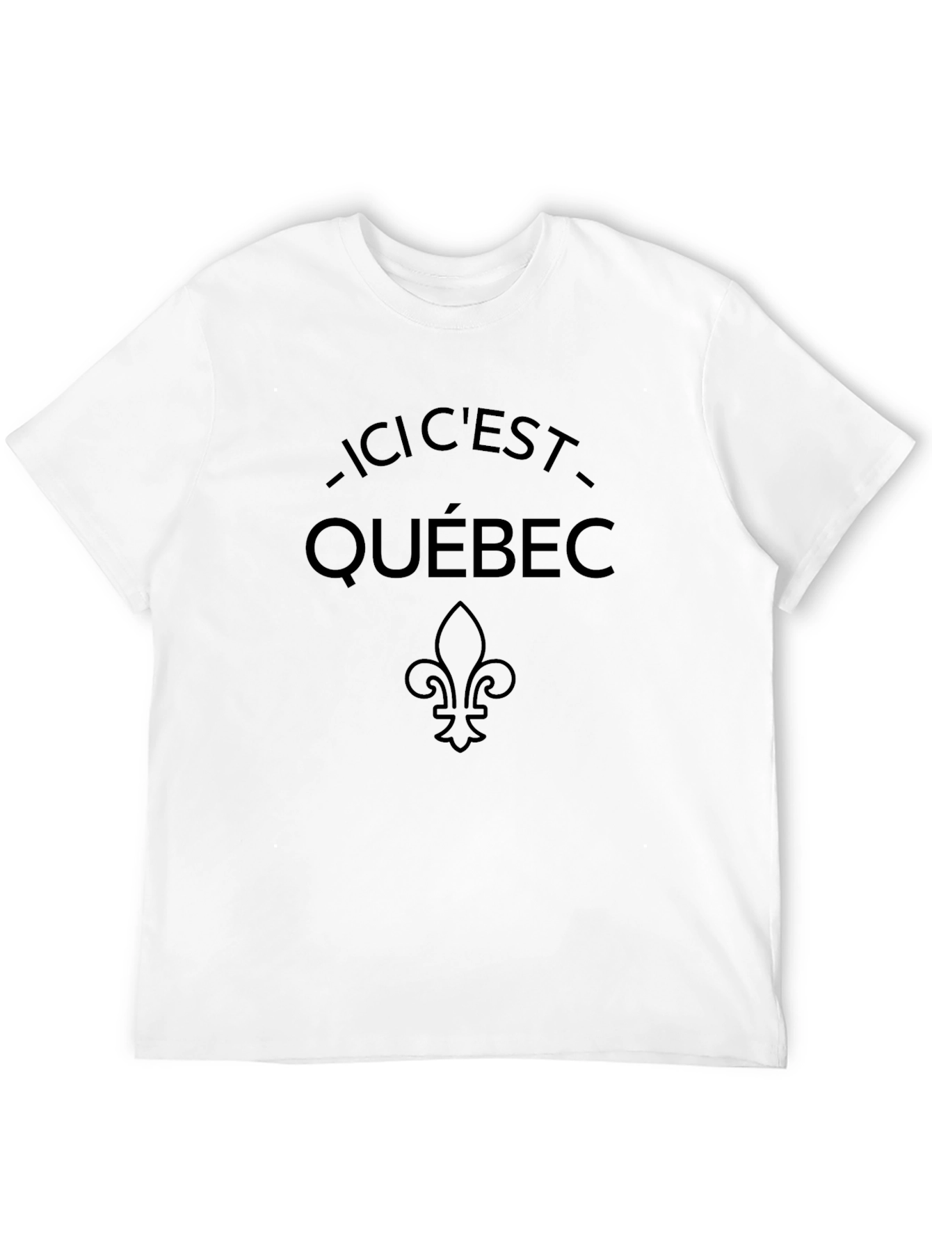 Ici Cest Québec Black T-Shirt