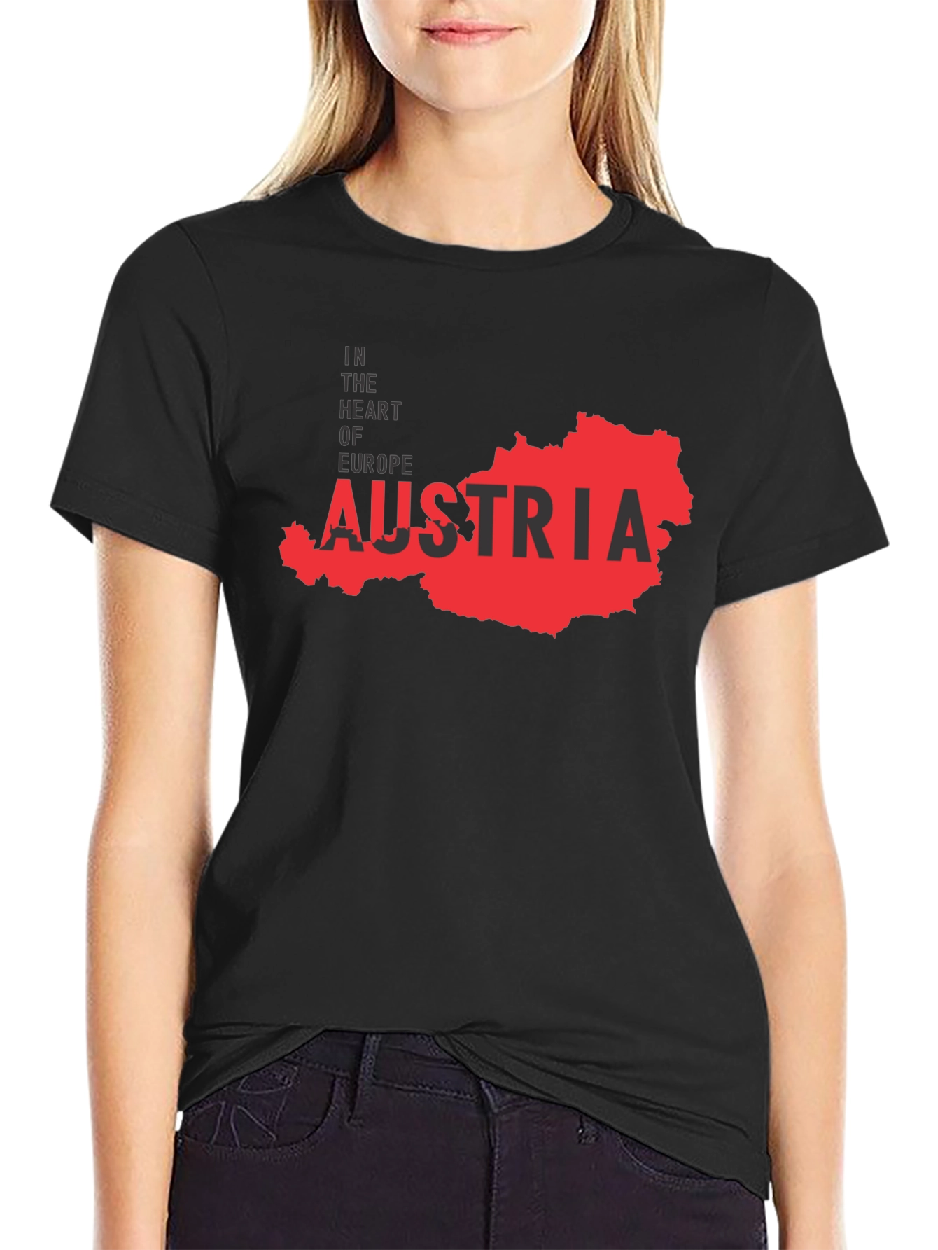 Austria Map Tee - In The Heart of Europe T-Shirt