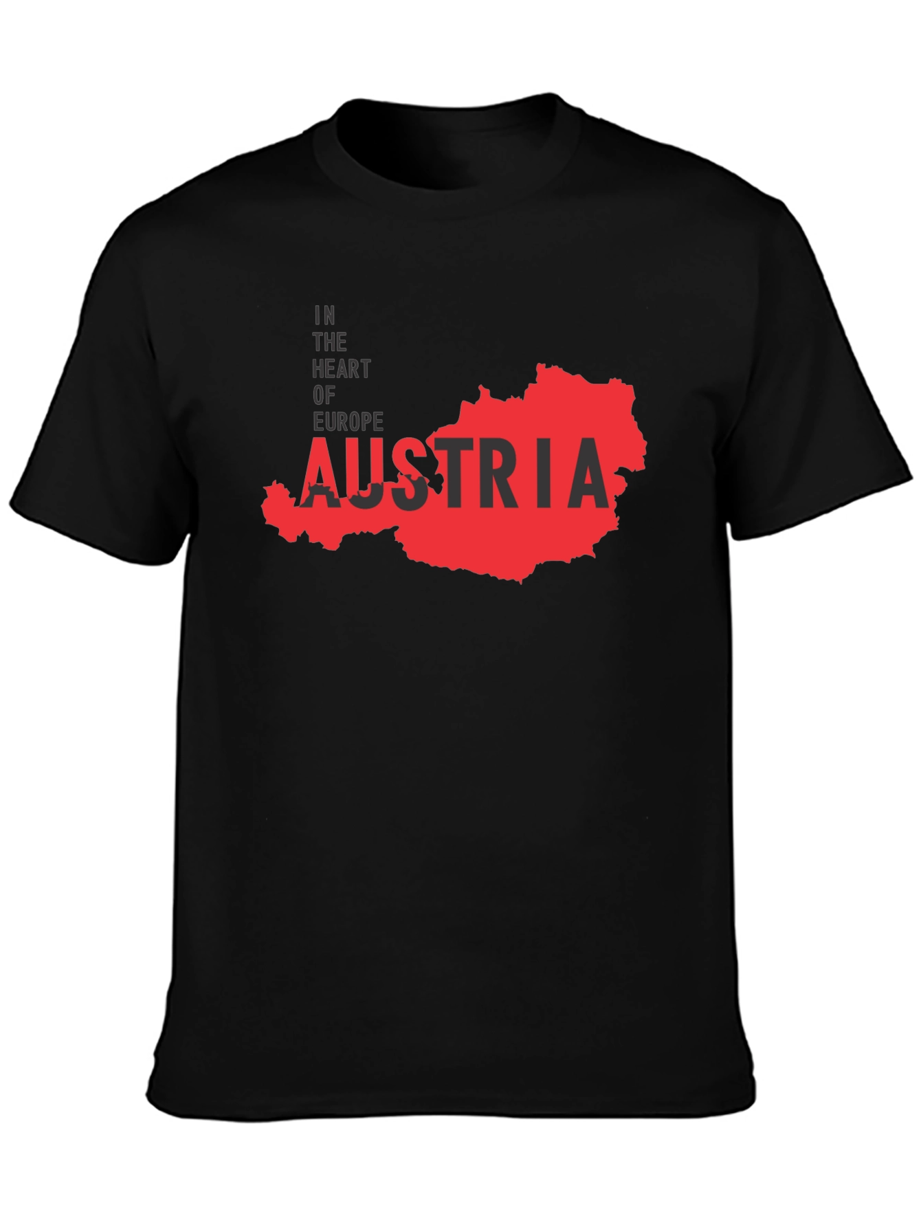 Austria Map Tee - In The Heart of Europe T-Shirt