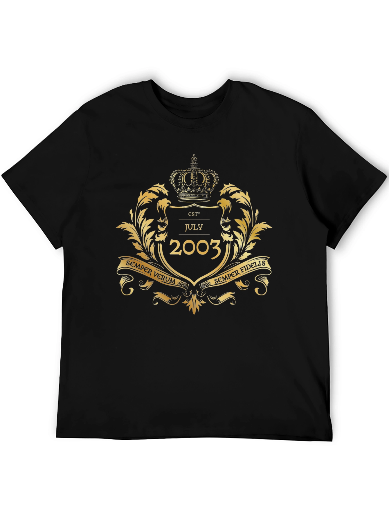 Est. July 2003 T-Shirt - Vintage Crest Design