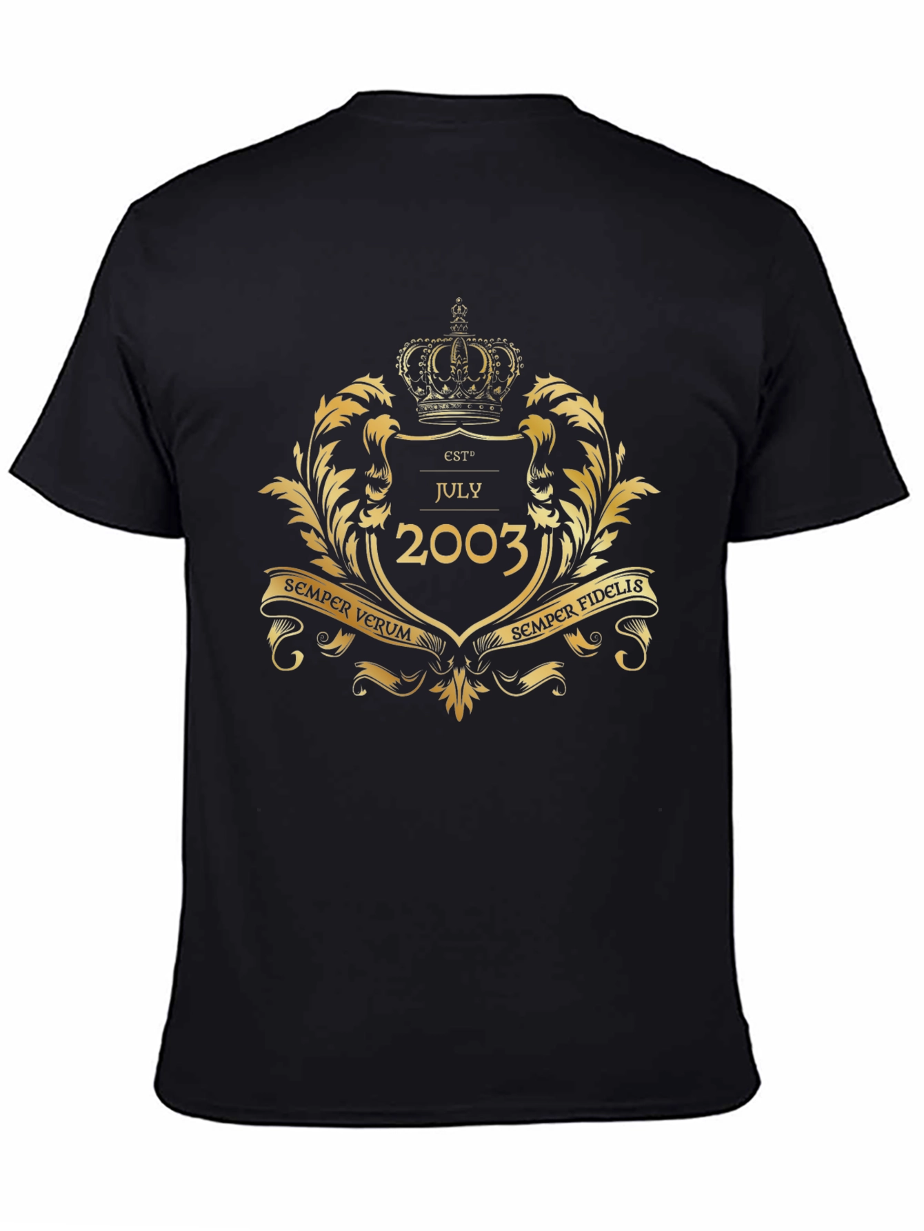 Est. July 2003 T-Shirt - Vintage Crest Design