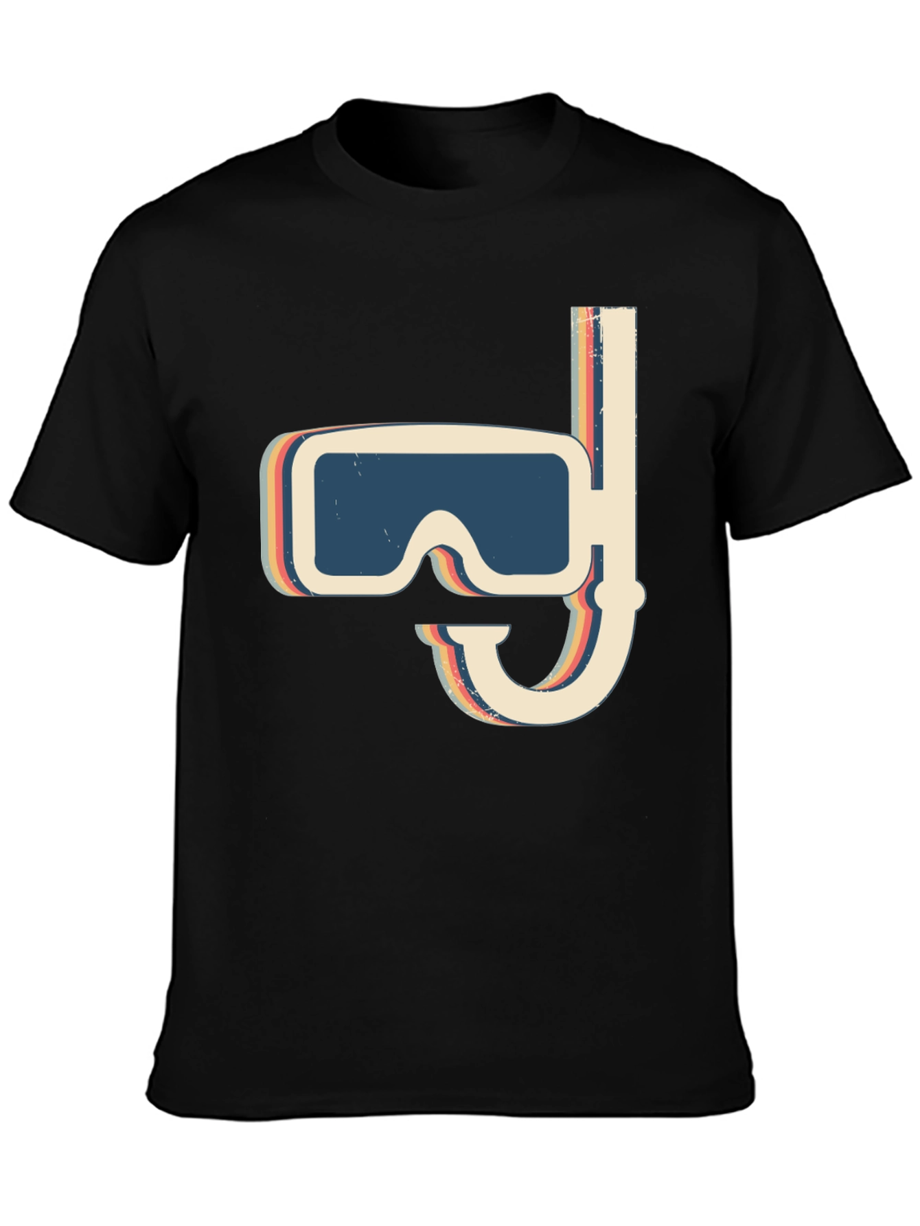 Retro Dive Mask T-Shirt - Vintage Scuba Diver Tee