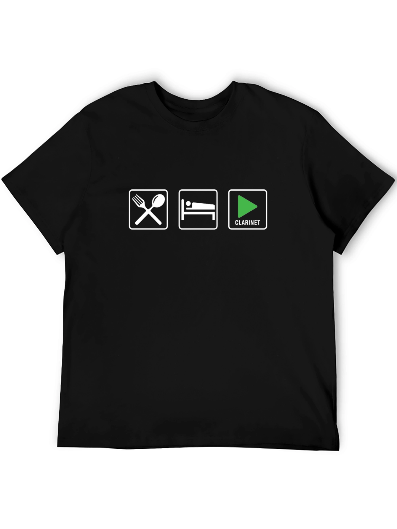 Eat Sleep Clarinet T-Shirt - Music Lover Tee